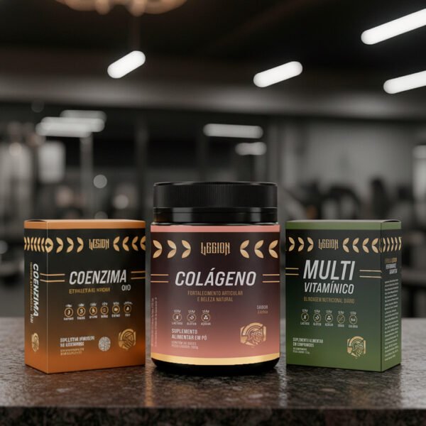 Colágeno + Coenzima + Multivitamínico - Kit Legion Força Feminina